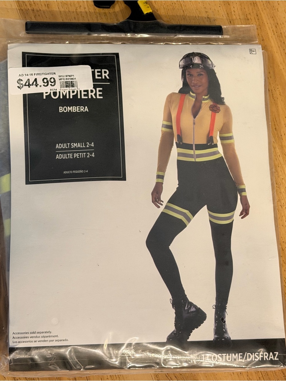 Firefighter-Inspired Women’s Jumpsuit costume - adult small 2-4